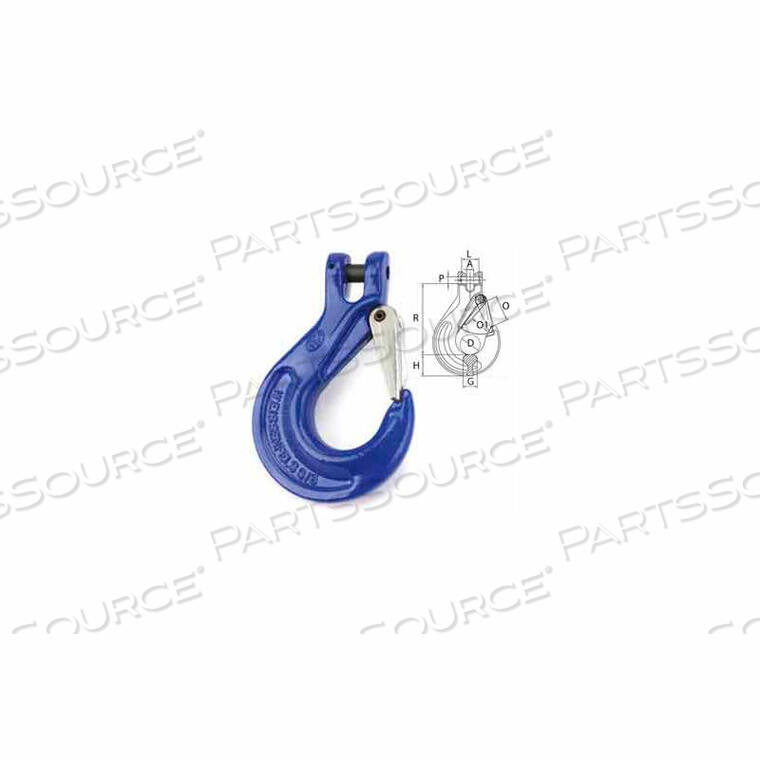 3/8" V10 CLEVIS SLING HOOK WITH LATCH by Peerless Industries, Inc.