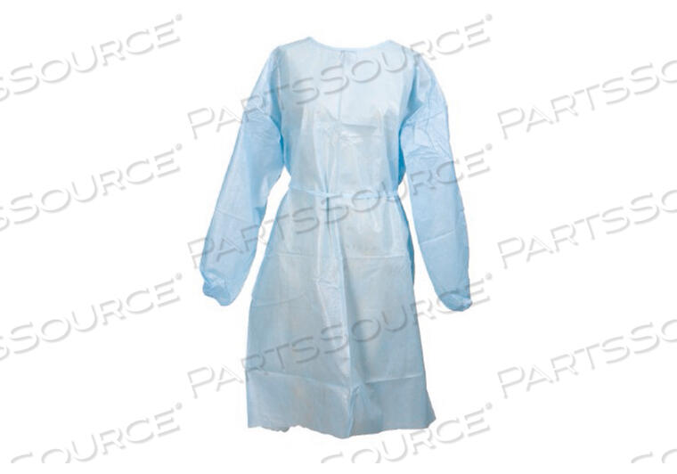 PROTECTIVE PROCEDURE GOWN ONE SIZE FITS MOST YELLOW NONSTERILE DISPOSABLE (50/CS) by McKesson
