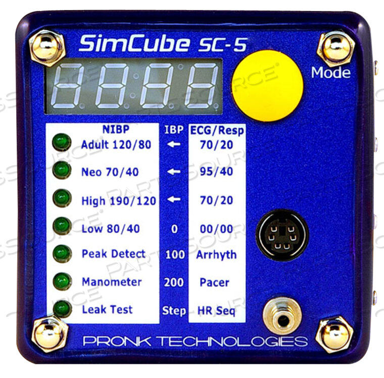 SC-5 SIM CUBE NIBP SIMULATOR by Pronk Technologies Inc