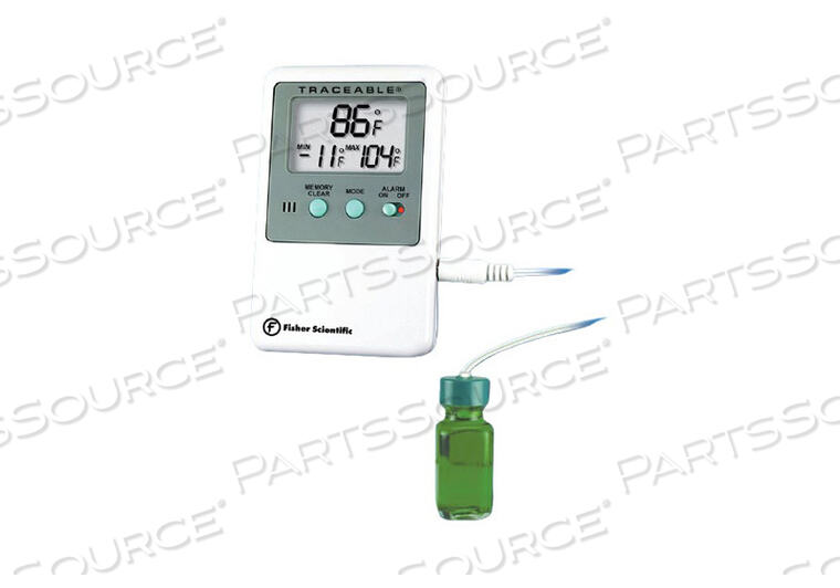 Fridge/Freezer Dual Probe Min/Max Alarm Vaccine Bottle Thermometer
