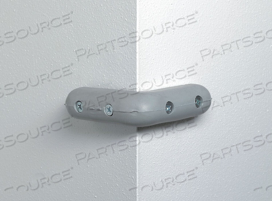CORNER BUMPER 3 X 1-5/16 IN GRAY DRILLED by Pawling Corp