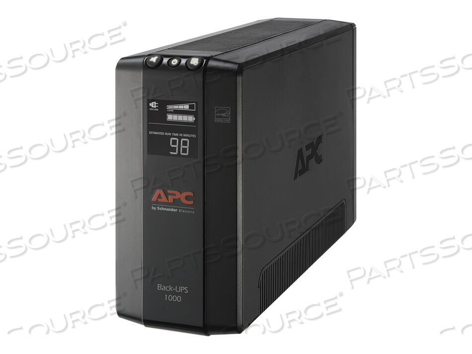 BACK UPS, 120 V, 12 A INPUT, 15 A OUTPUT, 1000 VA, 60 HZ, BLACK, 3.58 IN X 7.48 IN, PRO, COMPACT TOWER, AUTOMATIC COMPACT REGULATION by APC / American Power Conversion