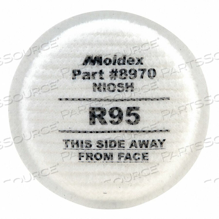 R95 PARTICULATE FILTER FOR OIL AND NON-OIL BASED PARTICULATES by Moldex