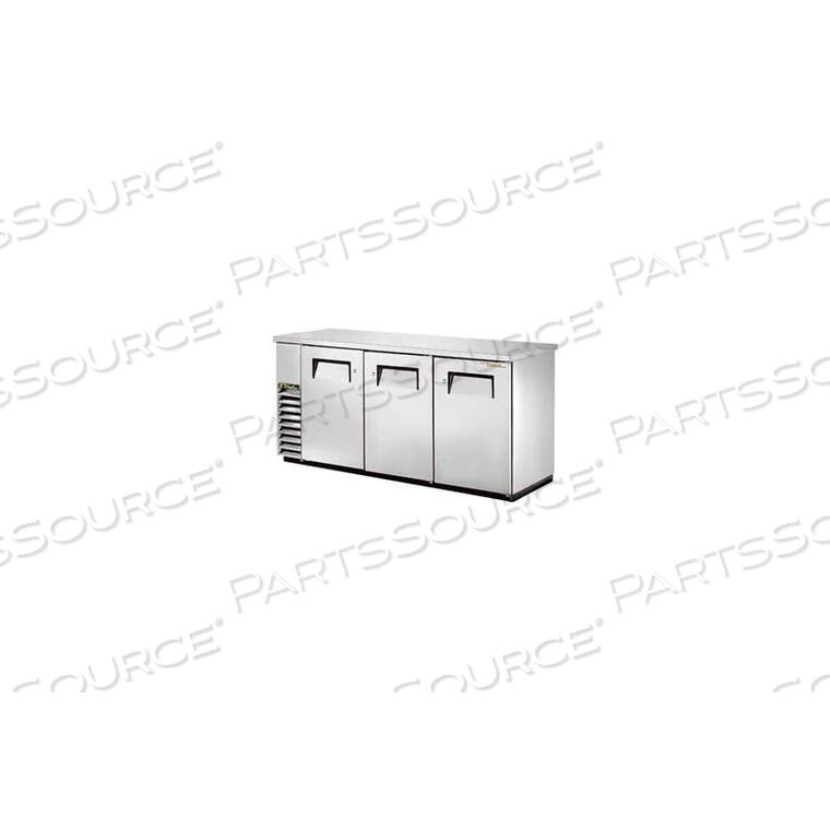 TBB-24-72-S BACK BAR COOLER 3 SECTION - 73-1/8"W X 24-1/2"D X 35-5/8"H by True Food Service Equipment