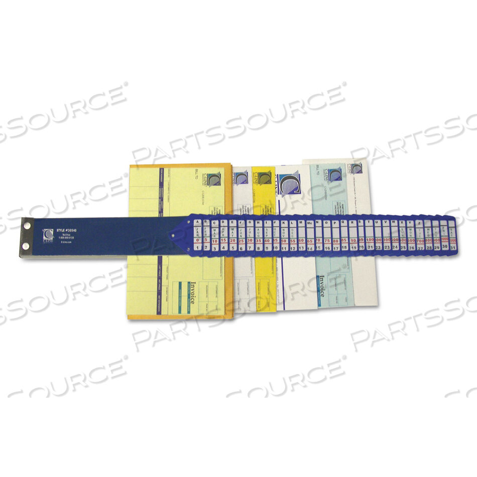 HEAVY-DUTY INDEXED SORTER, 31 DIVIDERS, ALPHA/NUMERIC/MONTH/DATE/DAY INDEX, LETTER SIZE, BLUE FRAME by C-Line