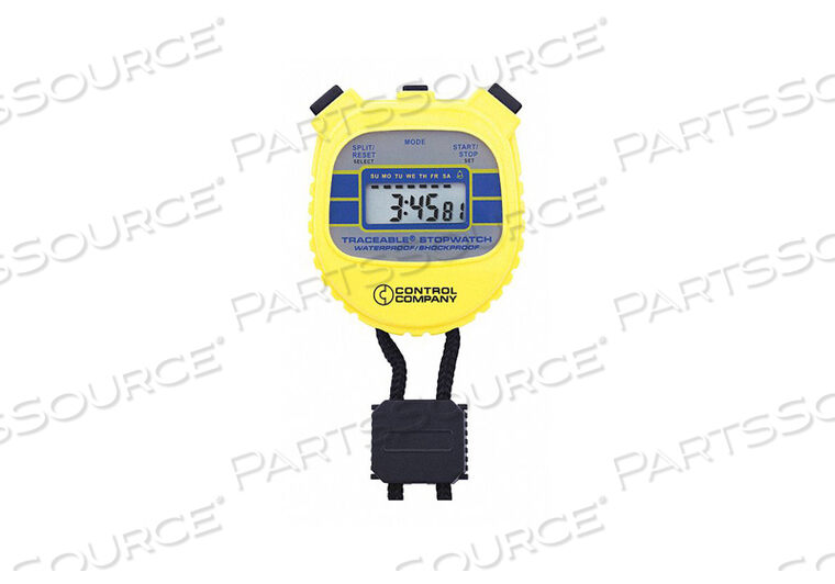 STOPWATCH 1/4IN LCD WATER RES CAL CERT by Traceable