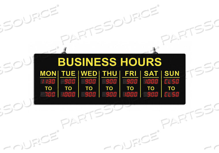 LED BUSINESS SIGN 20 L PLASTIC 1 W by CM Global