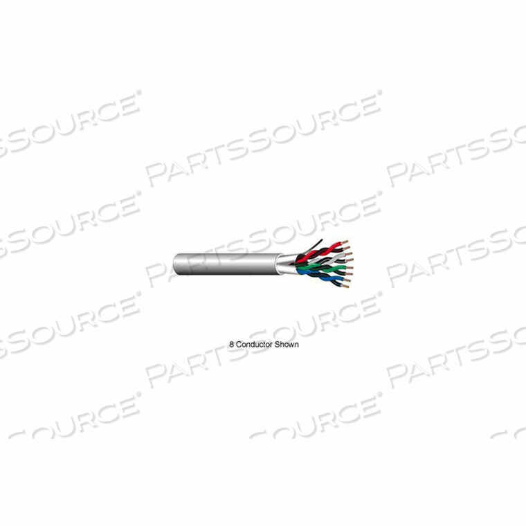 18AWG 4C STRANDED SHIELDED CONTROL CABLE PLENUM (CMP) 1,000 FT. SPOOL WHITE by Convergent Connectivity Technology
