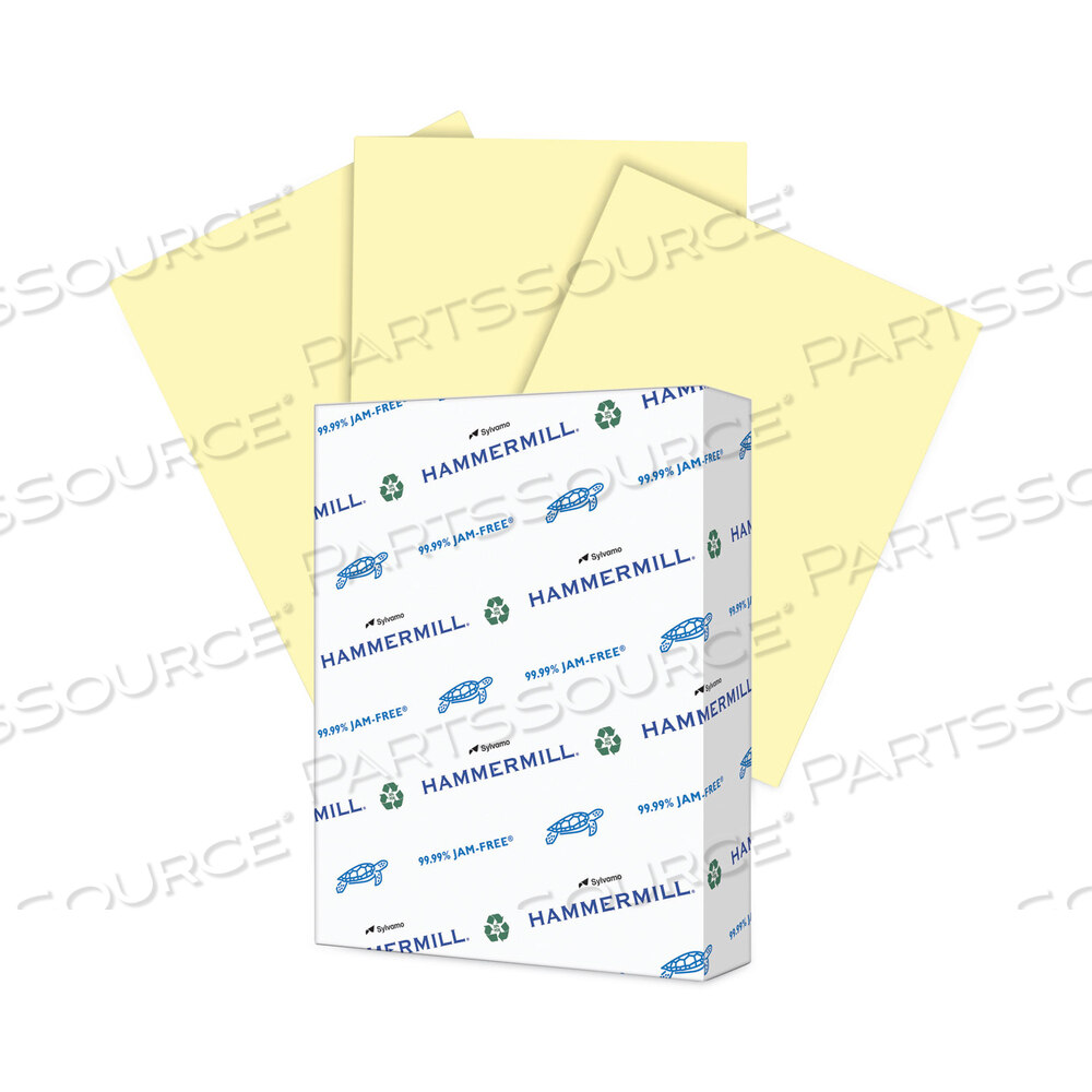 COLORS PRINT PAPER, 20 LB BOND WEIGHT, 8.5 X 11, CANARY by Hammermill