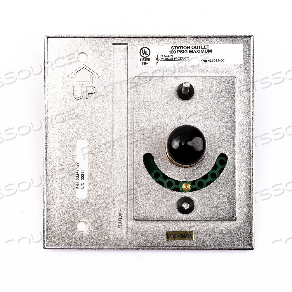 QUICK CONNECT OXYGEN WALL/CEILING OUTLET, GREEN by Beacon Medaes