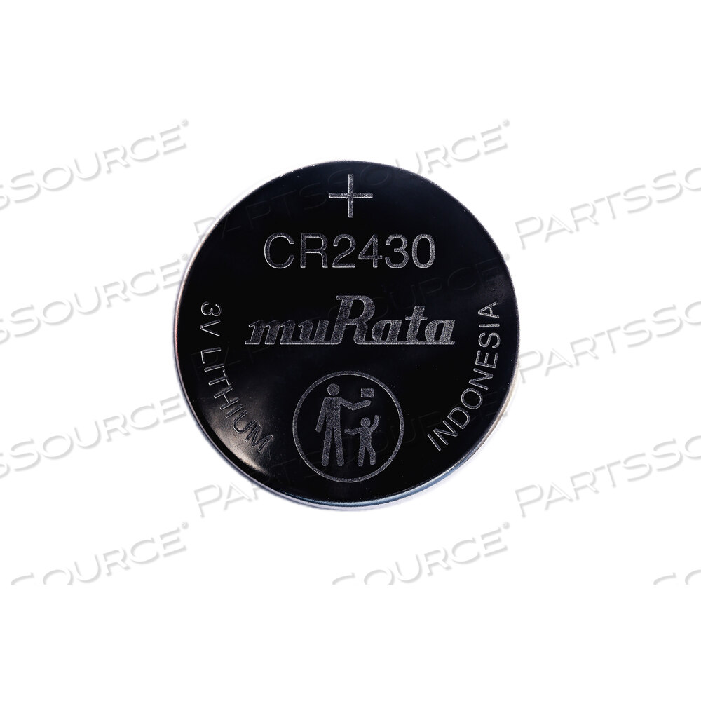 BATTERY, COIN CELL, 2430, LITHIUM, 3V, 285 MAH 