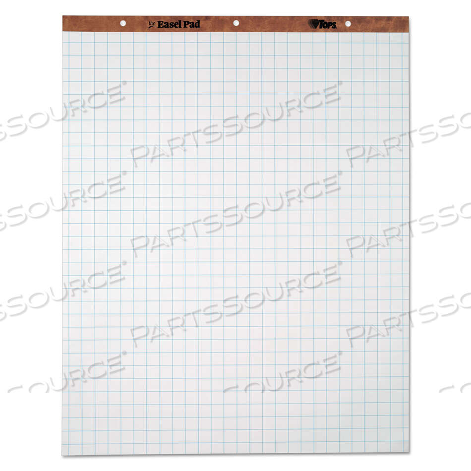 EASEL PADS, QUADRILLE RULE (1 SQ/IN), 27 X 34, WHITE, 50 SHEETS, 4/CARTON by Tops