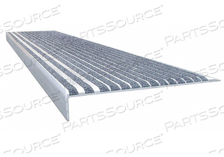 STAIR TREAD GRAY 36IN W EXTRUDED ALUM by Wooster