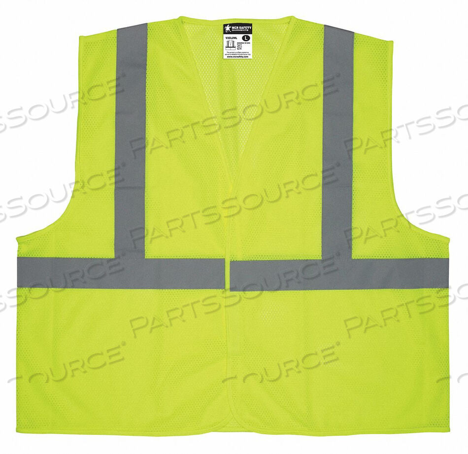 HIGH VISIBILITY VEST XL SIZE UNISEX by MCR Safety