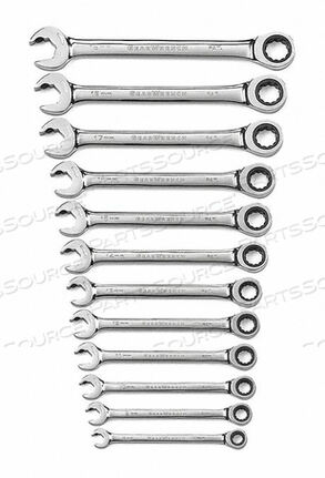 RATCHETING OPEN END WRENCH SET 15 DEG by Gearwrench