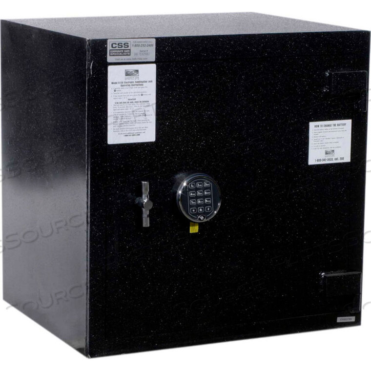 STANDARD SECURITY SAFE 25"W X 20"D X 25"H ELECTRONIC LOCK 6.69 CU. FT. BLACK by Fire King