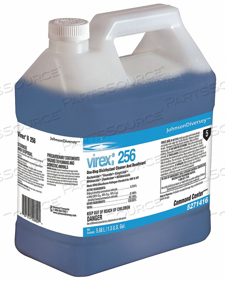 CLEANER AND DISINFECT 1.50 GAL. JUG PK2 by Diversey