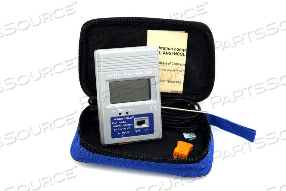 Fisherbrand Traceable Digital Thermometers with Short Sensors Dual scale;