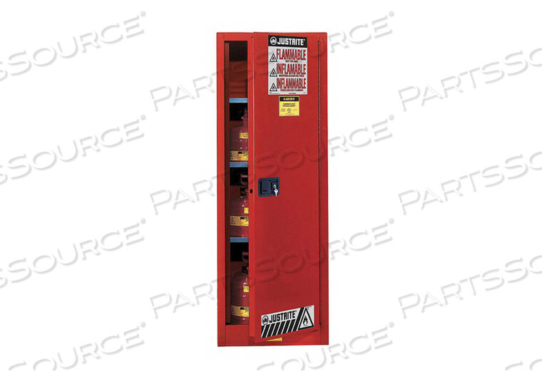 FLAMMABLE CABINET 22 GAL. RED by Justrite
