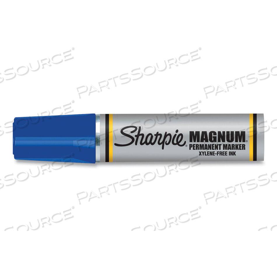 MAGNUM PERMANENT MARKER, BROAD CHISEL TIP, BLUE by Sharpie
