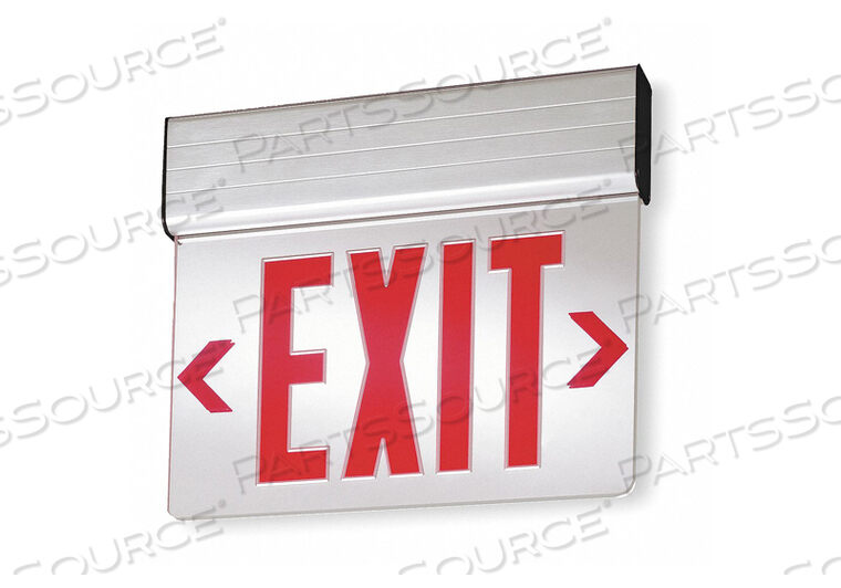 EDGE-LIT EXIT SIGN 2.8W RED 1 FACE by Lithonia Lighting