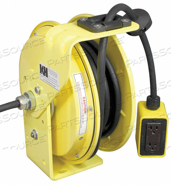 CORD REEL 50FT 12 AWG RECEPTACLE 120VAC by KH Industries
