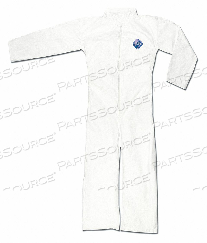 TYVEK COVERALL W COLLAR L PK25 by MCR Safety