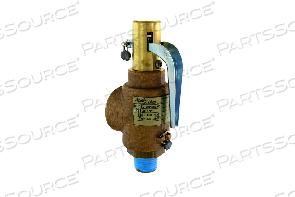 SAFETY VALVE, 0.5 IN X 1 IN, 100 PSIG by Getinge USA Sales, LLC