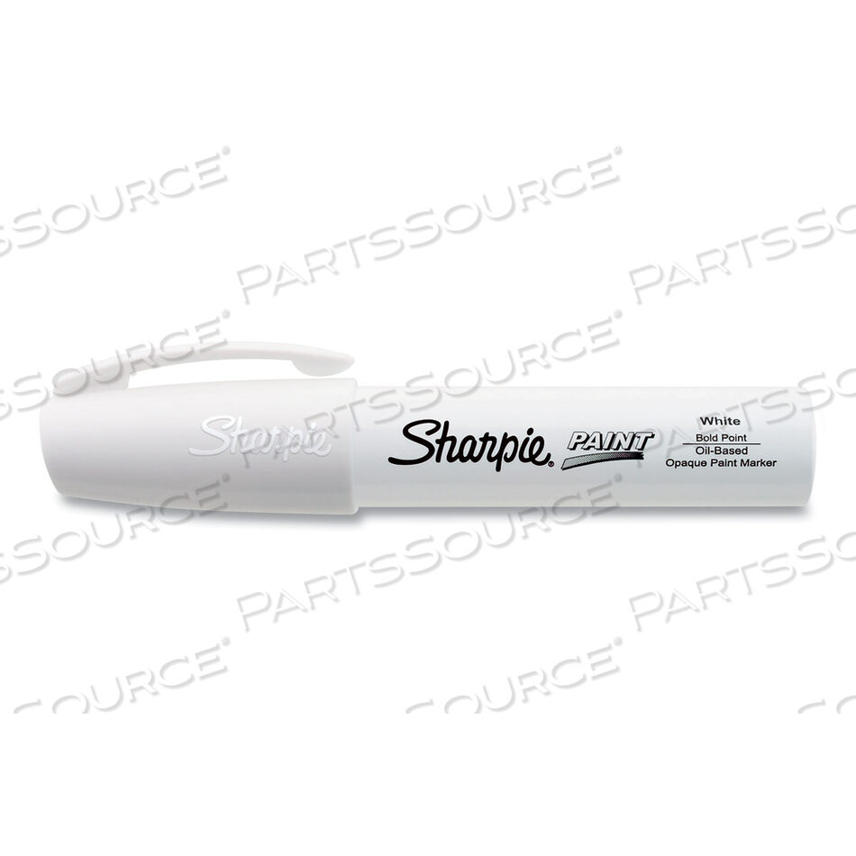 PERMANENT PAINT MARKER, EXTRA-BROAD CHISEL TIP, WHITE by Sharpie