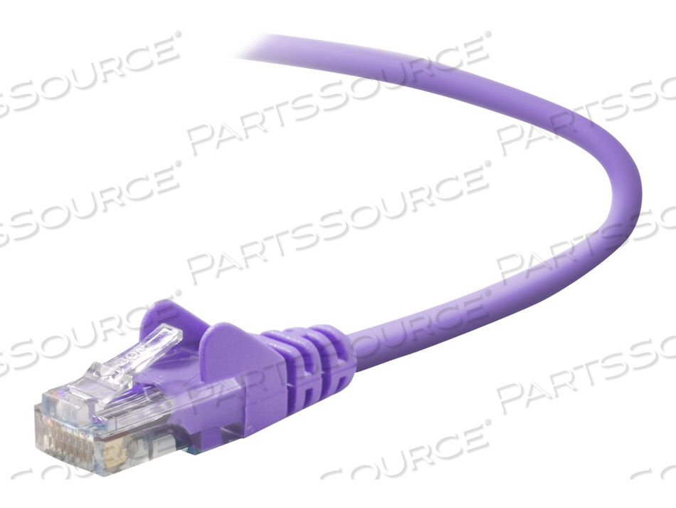 20FT CAT5E SNAGLESS PATCH CABLE, UTP, PURPLE PVC JACKET, 24AWG, T568B, 50 MICRON by Belkin