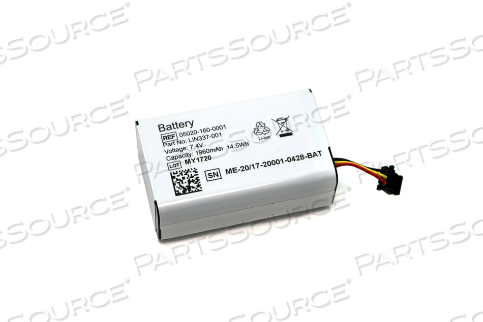 7.4V 1.96AH LI-ION BATTERY F/HOSPIRA SAPPHIRE - SERIAL NUMBER REQUIRED 