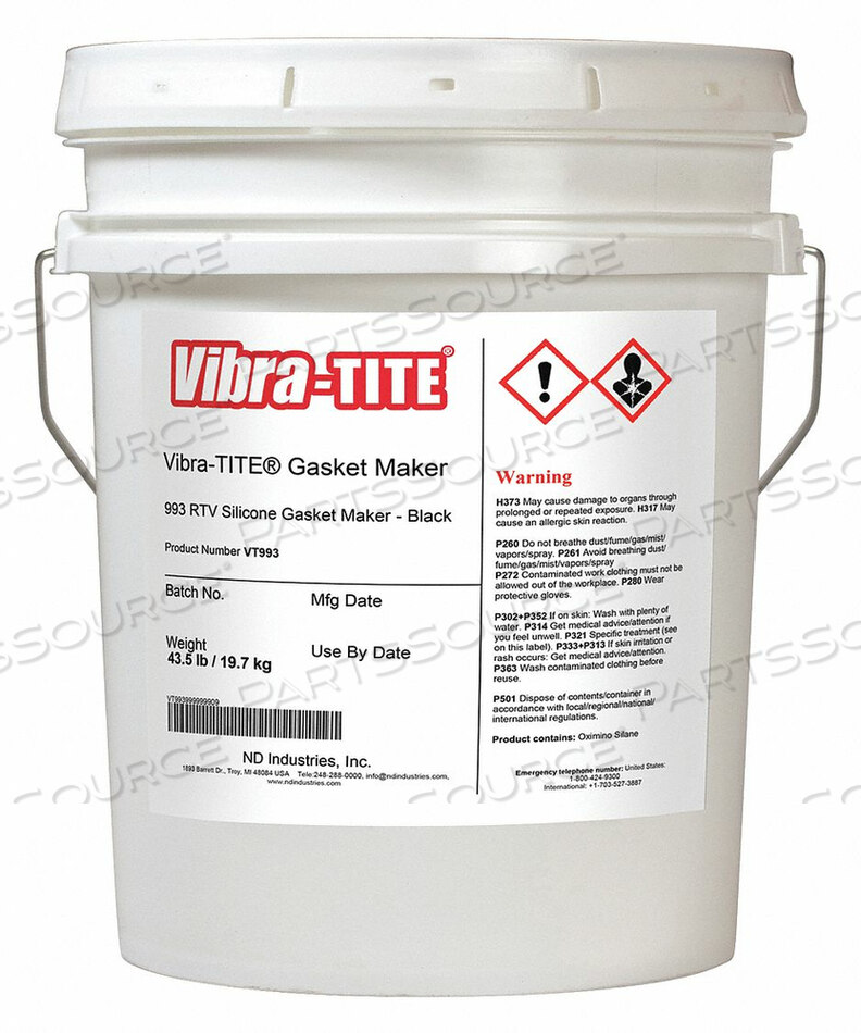 GASKET SEALANT 4.5 GAL. BLACK by Vibra-Tite
