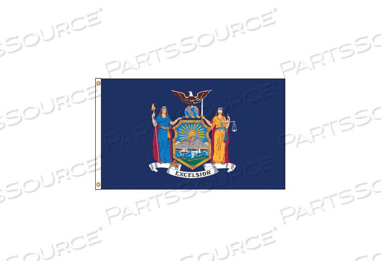 D3772 NEW YORK FLAG 5X8 FT NYLON by Annin Flagmakers