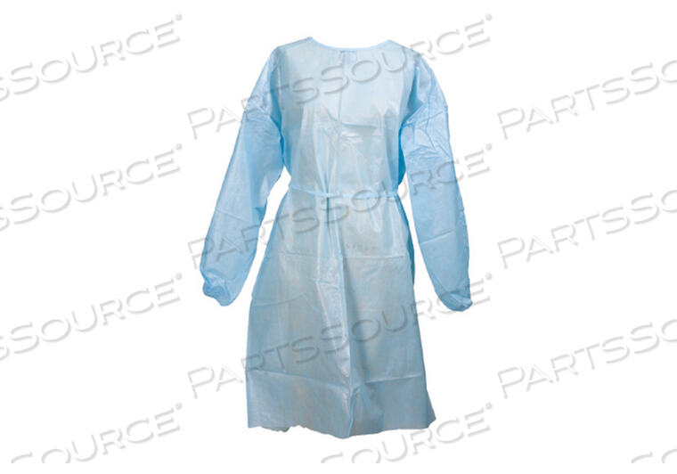 PROTECTIVE PROCEDURE GOWN ONE SIZE FITS MOST WHITE NONSTERILE DISPOSABLE (50/CS) by McKesson