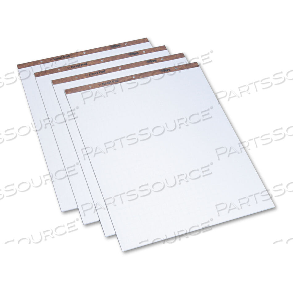 EASEL PADS, QUADRILLE RULE (1 SQ/IN), 27 X 34, WHITE, 50 SHEETS, 4/CARTON by Tops