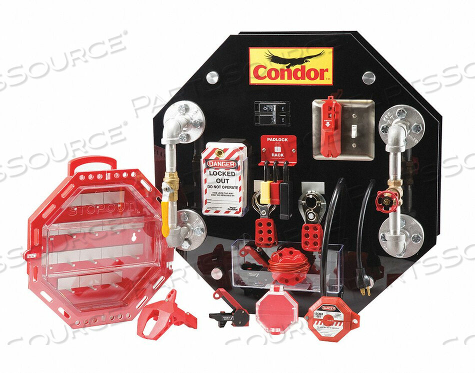 LOCKOUT/TAGOUT DEMO-TRAINING BOARD KIT by Condor
