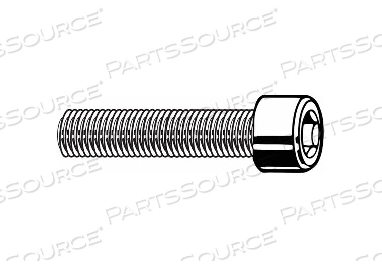 CAP SCREW, #0-80 THREAD, 0.096 IN, 18-8 STAINLESS STEEL, CYLINDRICAL, PLAIN, 1/20 IN DRIVE, HEX SOCKET, ROCKWELL B80 TO C32, MEETS ASME B18.3 by Fabory