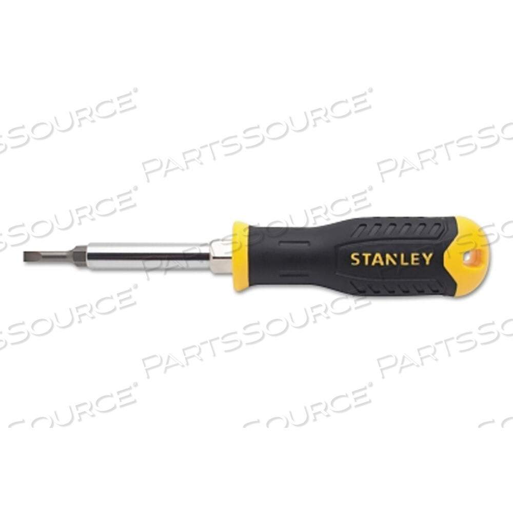 6 WAY SLOTTED PHILLIPS & NUTDRIVER SCREWDRIVER W/ ERGONOMIC HANDLE by Stanley