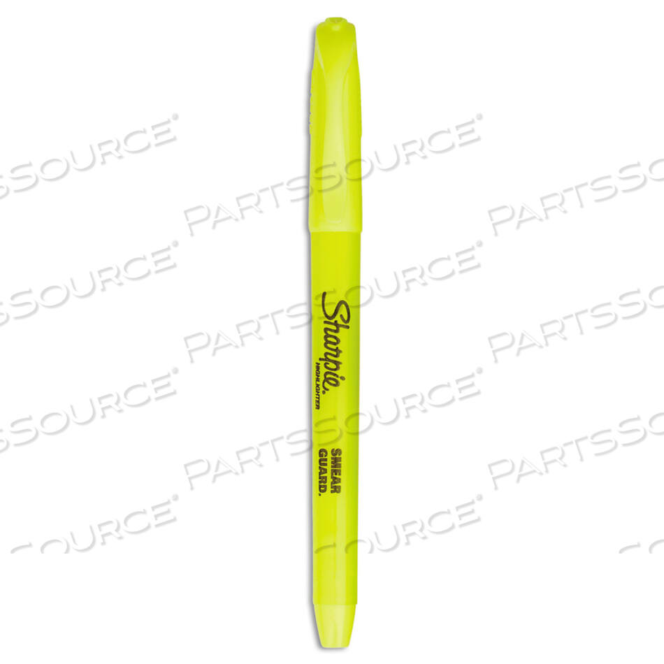 POCKET STYLE HIGHLIGHTER VALUE PACK, YELLOW INK, CHISEL TIP, YELLOW BARREL, 36/PACK by Sharpie