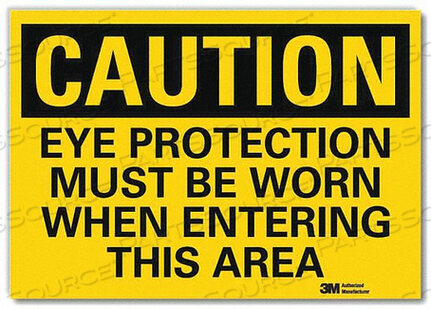 SAFETY SIGN EYE PROTECTION AREA 10IN.W by Lyle Signs Inc.