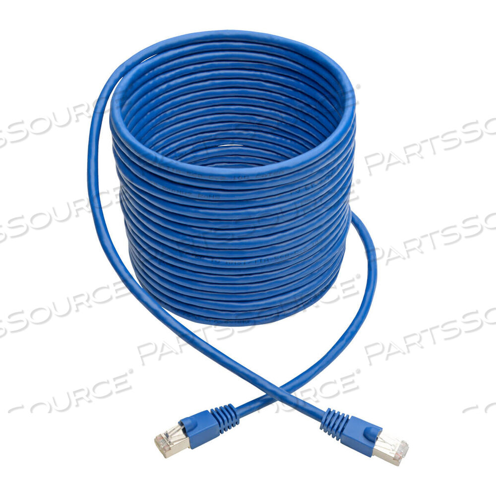 CAT6A 10G SNAGLESS SHIELDED STP ETHERNET CABLE (RJ45 M/M), POE, BLUE, 25 FT by Tripp Lite CAT6A 10G SNAGLESS SHIELDED STP ETHERNET CABLE (RJ45 M/M), POE, BLUE, 25 FT by Tripp Lite