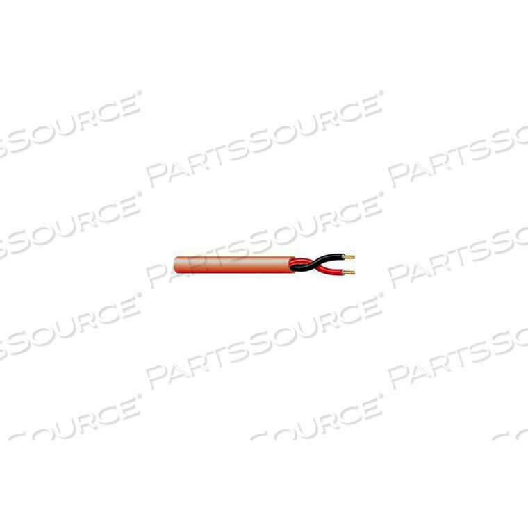 14AWG 2C SOLID FIRE ALARM CABLE PLENUM FPLR 1,000 FT. SPOOL RED by Convergent Connectivity Technology