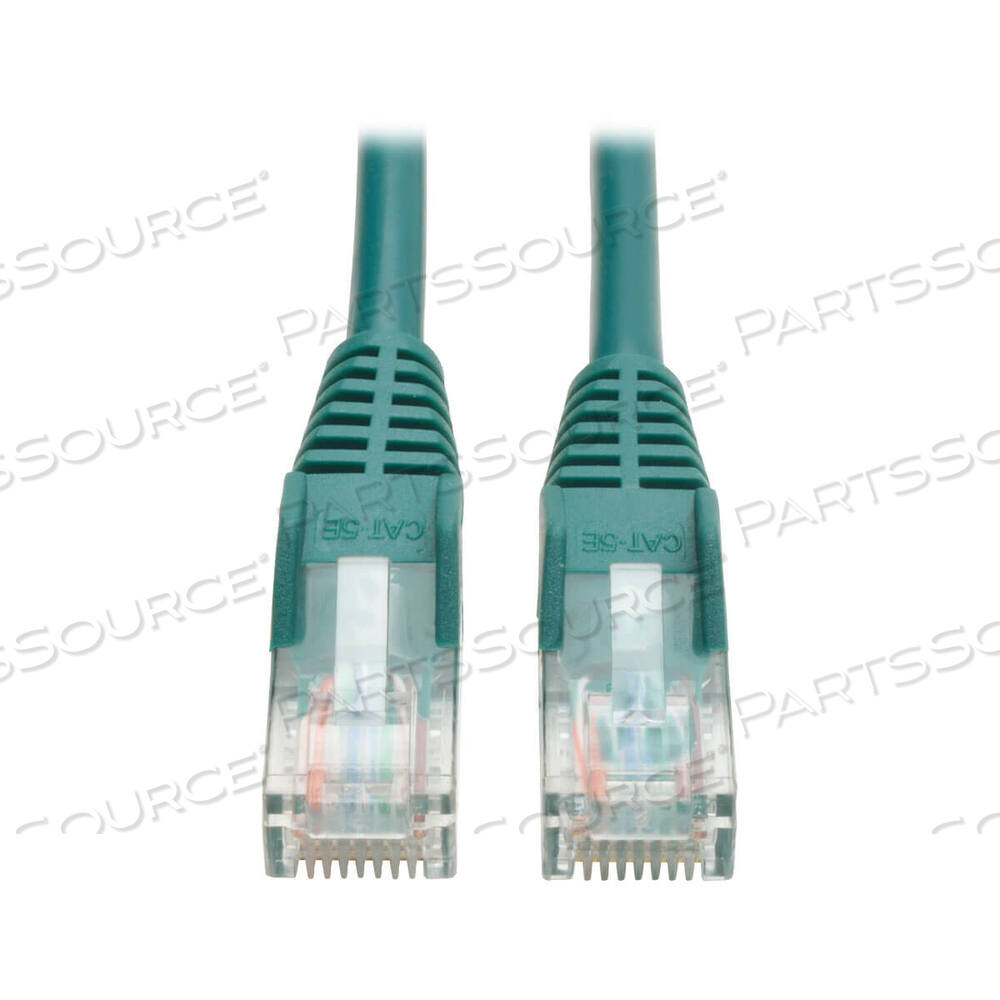 ETHERNET CABLE, CAT5E 350 MHZ SNAGLESS MOLDED (UTP) (RJ45 M/M), POE, GREEN, 15 FT by Tripp Lite