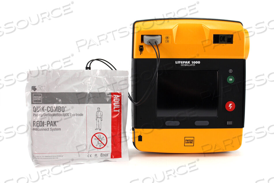 LIFEPAK 1000 ECG DISPLAY W/CARRY CASE, BATTERY & ELECTRODES by Physio-Control
