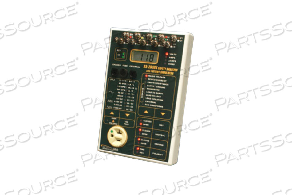 SAFETY ANALYZER, 85 TO 265 V, 20 A, 8.7 X 1.6 X 5.5 IN by BC Group International, Inc. (BC Biomedical)