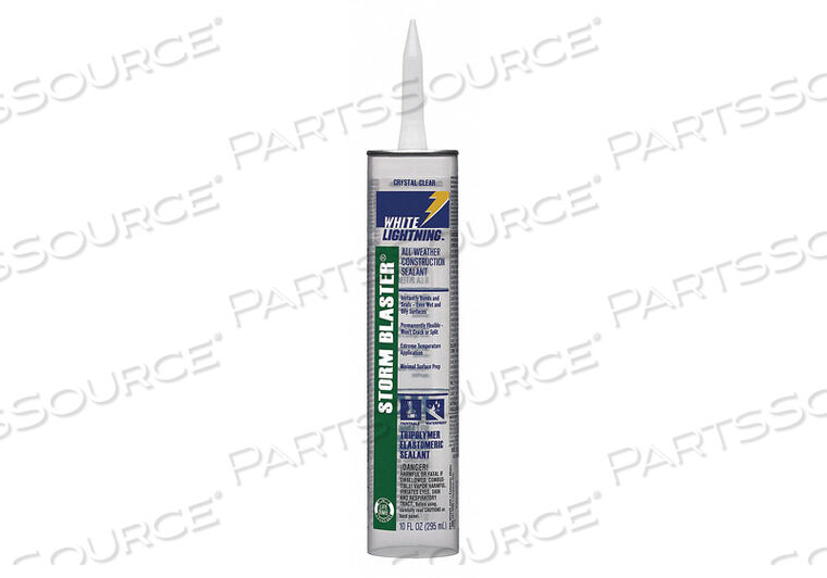 CONSTRUCTION SEALANT SOLVENT 10OZ. CLEAR by White Lightning