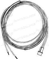 WIRE HARNESS ASSEMBLY, 6 FT, FEMALE CONNECTOR WITH 2 MALE PINS 
