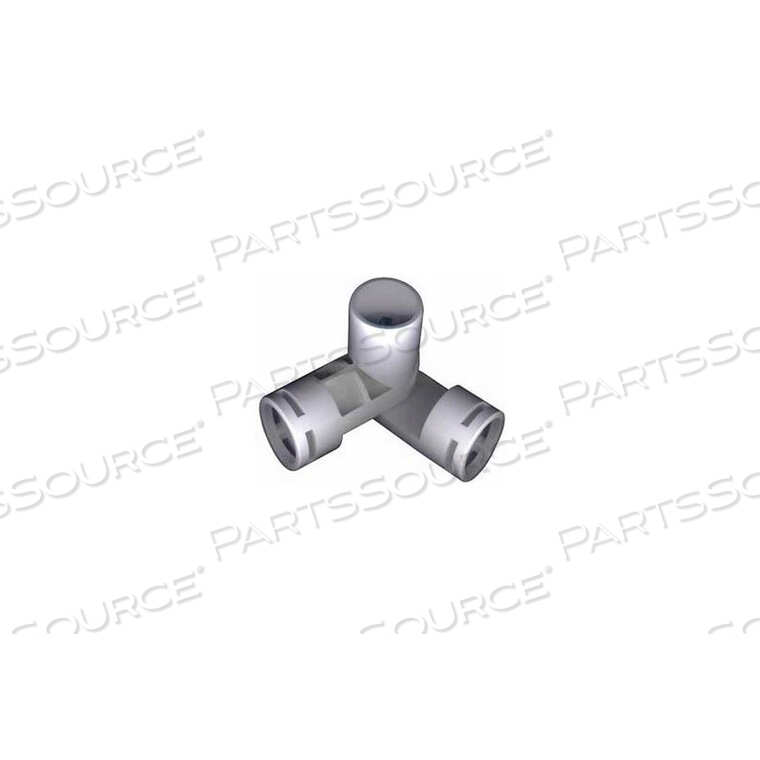ADJUSTABLE JOINT 3 WAY FITTINGS, 1"DIA., FURNITURE GRADE PVC, WHITE by Circo Innovations